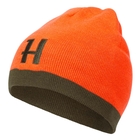 Image of Harkila Reversible Beanie - Willow Green/Orange