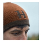 Image of Harkila Reversible Beanie - Shadow Brown/Rustique Clay