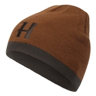 Image of Harkila Reversible Beanie - Shadow Brown/Rustique Clay