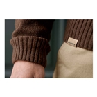 Image of Harkila Vincent Merino V-Neck Pullover - Demitasse Brown