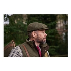 Image of Harkila Kenmore Classic Baker Boy Cap - Forest Green/Herringbone