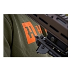 Image of Harkila Identity Hoodie - Grape Leaf/Mandarin Orange