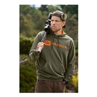 Image of Harkila Identity Hoodie - Grape Leaf/Mandarin Orange