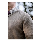 Image of Harkila Vincent Merino V-Neck Pullover - Dark Sand