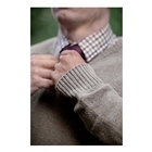 Image of Harkila Vincent Merino V-Neck Pullover - Dark Sand