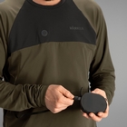 Image of Harkila HEAT USB-C Long Sleeve T-Shirt - Willow Green/Black