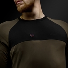 Image of Harkila HEAT USB-C Long Sleeve T-Shirt - Willow Green/Black
