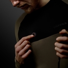 Image of Harkila HEAT USB-C Long Sleeve T-Shirt - Willow Green/Black