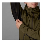 Image of Harkila Deer Stalker Fleece Hoodie - Willow Green/Shadow Brown