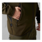 Image of Harkila Deer Stalker Fleece Hoodie - Willow Green/Shadow Brown