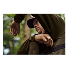 Image of Harkila Deer Stalker Fleece Hoodie - Willow Green/Shadow Brown
