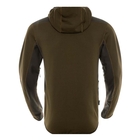 Image of Harkila Deer Stalker Fleece Hoodie - Willow Green/Shadow Brown