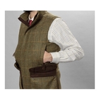 Image of Harkila Kenmore Tweed Waistcoat - Forest Green