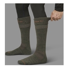 Image of Harkila Pro Hunter 2.0 Long Socks (Men's) - Willow Green/Shadow Brown