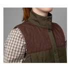 Image of Harkila Retrieve Lady Waistcoat - Dark Warm Olive/Burgundy