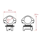 Image of Hawke 1 Piece 25mm Droop Compensating Mount - Weaver