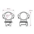 Image of Hawke 1 Piece 30mm Droop Compensating Mounts - Dovetail