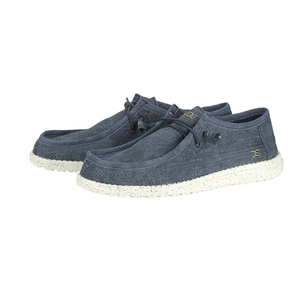 Image of Hey Dude Wally Perforated Shoe - Navy
