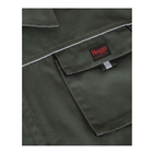 Image of Hoggs of Fife Workhogg Zipped Coverall - Green/Black