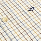 Image of Hoggs of Fife Inverness Cotton Tattersall Shirt - Brown/Gold/Navy