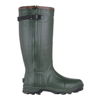 Image of Hunter Balmoral Neoprene Full Zip Wellington Boots (Unisex) - Dark Olive