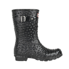 Image of Hunter Carnaby Short Wellington Boots - Ostrich Black