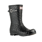 Image of Hunter Carnaby Short Wellington Boots - Ostrich Black