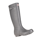 Image of Hunter Carnaby Tall Metallic Wellington Boots - Boa Snake Pewter