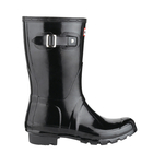 Image of Hunter Original Gloss Short Wellington Boots (Women's) - Black