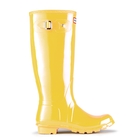 Image of Hunter Original Gloss Wellington Boots - Lemon