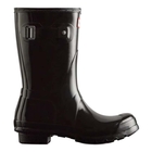 Image of Hunter Women's Original Short Gloss Wellington Boot - Black