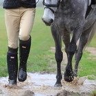 Image of Hunter Balmoral Equestrian Neoprene Wellingtons (Women's) - Black