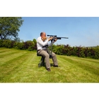 Image of Idleback Premier Combo Chair with Arm & Butt Rest - Saddle Seat - Black