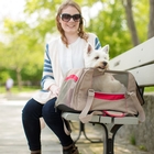 Image of Kurgo Metro Carrier - Nutmeg/Red