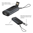 Image of Ledlenser K6R Safety Keyring Flashlight - Grey/Black