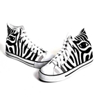 Image of Libao HP Hand Painted Mid-Upper Baseball Boots