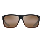 Image of Maui Jim Alenuihaha Polarised Sunglasses - Dark Brown Stripe/HCL Bronze
