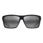 Image of Maui Jim Alenuihaha Polarised Sunglasses - Grey Black Stripe/Neutral Grey