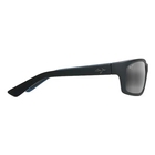 Image of Maui Jim Kanaio Coast Polarised Sunglasses - Matte Soft Black with White and Blue/Neutral Grey