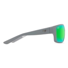 Image of Maui Jim Mangroves Polarised Sunglasses - Matte Dark with Light Grey Interior/MAUI Green