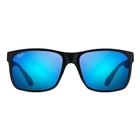 Image of Maui Jim Red Sands Polarised Sunglasses - Matte Black/Blue Hawaii