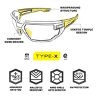 Image of Mechanix Type-X Tactical Eyewear - Black Frame/Clear Lens