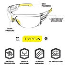 Image of Mechanix Type-N Safety Eyewear - Clear Frame/Clear Lens