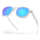 Image of Oakley Objector Prizm Sunglasses - Polished Clear Frame / Prizm Sapphire Lens