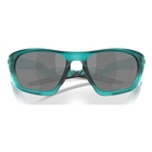 Image of Oakley Lateralis Prizm Sunglasses - Matte Transparent Arctic Surf Frame / Prizm Black Lens