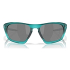Image of Oakley Lateralis Prizm Sunglasses - Matte Transparent Arctic Surf Frame / Prizm Black Lens