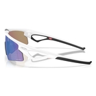 Image of Oakley Sphaera Strike Sunglasses - Matte White Frame / Prizm Sapphire Lens