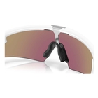 Image of Oakley Sphaera Strike Sunglasses - Matte White Frame / Prizm Sapphire Lens