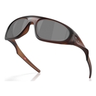 Image of Oakley Neoforma Polarized Sunglasses - Matte Rootbeer Frame / Prizm Black Polarized Lens