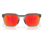 Image of Oakley Hestn SQ Sunglasses - Matte Grey Smoke Frame / Prizm Ruby Lens